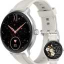 Smart Watches for Women Men 1.27" HD Fitness Tracker with Heart Rate/Sleep/Step/SpO2 Monitor, IP68 Waterproof Watch for Android iOS (White)