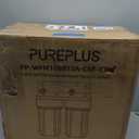 PUREPLUS 2-Stage Whole House Water Filtration System, Reduces Heavy Metals, Chlorine & Odor, 10" x 4.5" Housings, 1" Inlet/Outlet, RFN KDF Carbon & CTO Coconut Shell Filters, Pressure Gauges Included