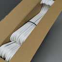 Utopia Home Plastic Hangers 20 Pack - Space Saving Clothes Hanger - Durable & Strong Closet Organizers and Storage with Built-in Strap Hooks - Essential for Shirts, Pants, Skirts & Coats (White)