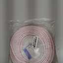 White Rubber Weather Stripping Door Seal Strip, D Shape Door Weather Seal Strip, Self-Adhesive Soundproofing Frame Insulation Tape for Doors Frame/Window Seal,Blocks Cold Drafts Noise (50 Feet)