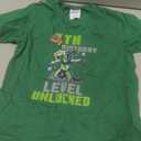 4th Birthday Level Unlocked Pixel Dab 4 Bday Gamer Boys Kids T-Shirt (Green, XS)