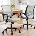 DUMOS Ergonomic Office Chair, Mid-Back Executive Desk Chair 2 Pack, 22.6" W x 23.62" D x 37.4" H