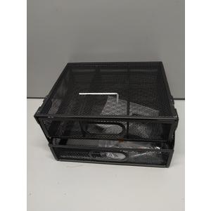 under Desk Drawer Organizer Metal Mesh Storage Baskets Organizer for Desktop without hanging hook