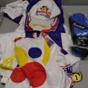 7PCS Characters Costumes in Talladega Nights Racing Jacket Outfits with Accessories Set Race Car Costume for Halloween L