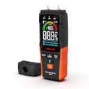 LASELION 2-in-1 Pin & Pinless Moisture Meter MS03 – Accurate Moisture Detection for Wood, Concrete, Drywall, and More – LCD Display with Hold Function, Flashlight, and Auto Power Off