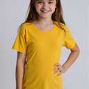 Huata Boys Girls Short Sleeve Tee T-Shirt Crewneck 2 Packs (Yellow)