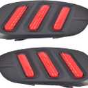 labwork Red Rear Bumper Brake Light Bumper Reflector Lamps Replacement for Civic 2016-2020 Function as Tail Brake and Rear Fog Lights