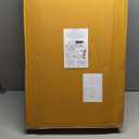 Amazon Basics Classic Foldable TV Dinner Tray Table with Storage Rack, 14.6 L x 19 W x 26 H inch, Natutral, 4-Pack