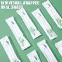 Didaey 20 Pcs Suction Swab Toothbrush Care Disposable Oral Swab Suction Toothbrush for Machine Sponge Individually Wrapped for Elderly Adults Oral Dental Mouth Care (Green)