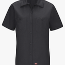 Red Kap Women's Short Sleeve Work Shirt with Mimix, M