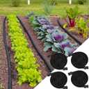Soaker Hose,Lightweight and Soft Garden Drip Hose Saves 80% Water,Leak Proof Sprinkler Hose for Garden,Flower Planters & Vegetable Plots Watering (4 * 50ft)