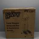 Stepper Machine with Resistance Bands, Mini Stepper with 300LBS Weight Capacity, Twist Stepper for Full Body Workout, Adjustable Step Height, Smooth and Quiet, Step Machine for Men Women