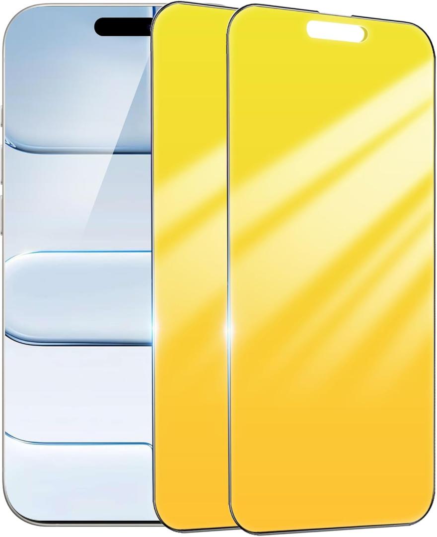 2 Pack for iPhone Air Privacy Screen Protector Gradient Colorful 25 for 17 Air Anti-Spy Tempered Glass Anti-Bluelight Full Coverage Installation Frame Case Friendly 6.5 inch Gold