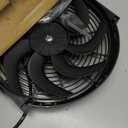 BLACKHORSE-RACING 14" Universal Electric Radiator Cooling Fans + Thermostat Relay & Mount Kit
