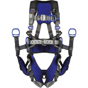 3M 1113190 DBI-SALA ExoFit X300 Comfort Tower Climbing Positioning Suspension Safety Harness, Telecommunications Fall Protection,Back,Front,Hip D-Rings,Auto-Locking Quick Connect Leg,Chest Buckles, S