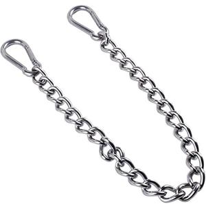 Heavy Duty Hanging Chain with Carabiner, Stainless Steel Hanging for Hammock,Hanging Chair, Punching Bag, Clip Hook Attachment & Chain 400LB Capacity Indoor Outdoor