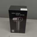 Cosy Companions Hair Dryer - High-Speed 150,000 RPM Hairdryer for Fast Drying, 500Million Negative Ionic & Thermo-Control & Cool Shot Button & HD Display Blow Dryer with Magnetic Diffuser & Nozzle (Metal Silver Grey)