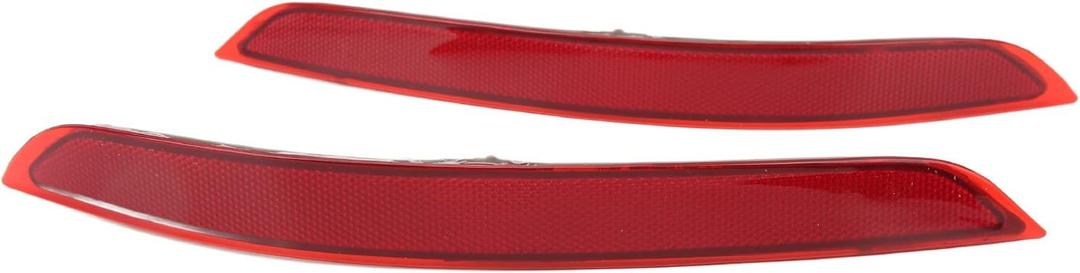 EVGATSAUTO Rear Bumper Reflector, 2PCs Rear Tail Bumper Reflector Assembly Decorative Replacement for X5 F15 2014 2015 2016 2017 2018 63147290091 63147290092