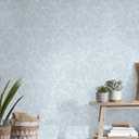 Heroad Boho Peel and Stick Wallpaper Blue Floral Contact Paper Modern Removable Self-Adhesive Wallpaper for Bedroom Living Room Cabinets Decoration Thicken Vinyl Roll Renter Friendly 17.3" x 197"