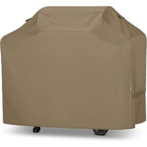 Unicook Grill Cover 60 Inch, Heavy Duty Waterproof Gas Grill Cover for Outside, Fade Resistant Barbecue Protector with Sealed Seam, Fits Weber Char-Broil Nexgrill BBQs up to 58" WideNeutral Taupe