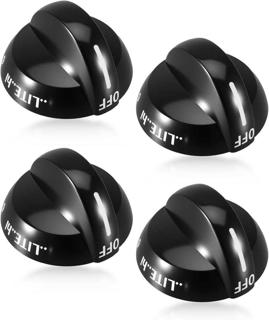 4 Pcs 316220009 Burner Stove Knob Replacement Fit for Crosley Tappan Frigidaire Replace 1379610 AP4322122 1379610 AH1991531 PS1991531 EAP1991531 PD00030843