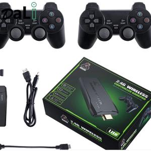 HDMI 4K TV Game Stick 64G 20000+ Game Video Game Consoles w/2 Wireless Gamepad 32G 5000+ games