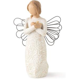 Willow Tree Remembrance Angel (Lighter Skin), MemoriesHold Each one Safely in Your Heart, A Gift to Express Sympathy, Comfort, Remembrance and Healing, Sculpted Hand-Painted Figurine