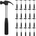 20 Pcs Claw Hammer Small Household Hammers 6.7 Inch Mini Safety Hammer Tool Alloy Steel Lightweight Hammer with Rubber Handle for Woodworking Hanging Pictures DIY Crafts