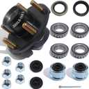 Trailer Hubs Kit 5 Lug 4.5 for 2000Lb 5x4.5 Trailer Axle Kit Fits 1" and 1-1/16" Straight Spindle 1 Set