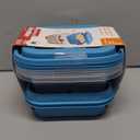 GoodCook EveryWare Food Storage Containers with Lids BPA-Free Plastic Lunch Cube Set Perfect for Food Prep & Meal Packing 2-Compartment Leak-Resistant Design Keeps Foods Fresh, 7-Pack, Blue