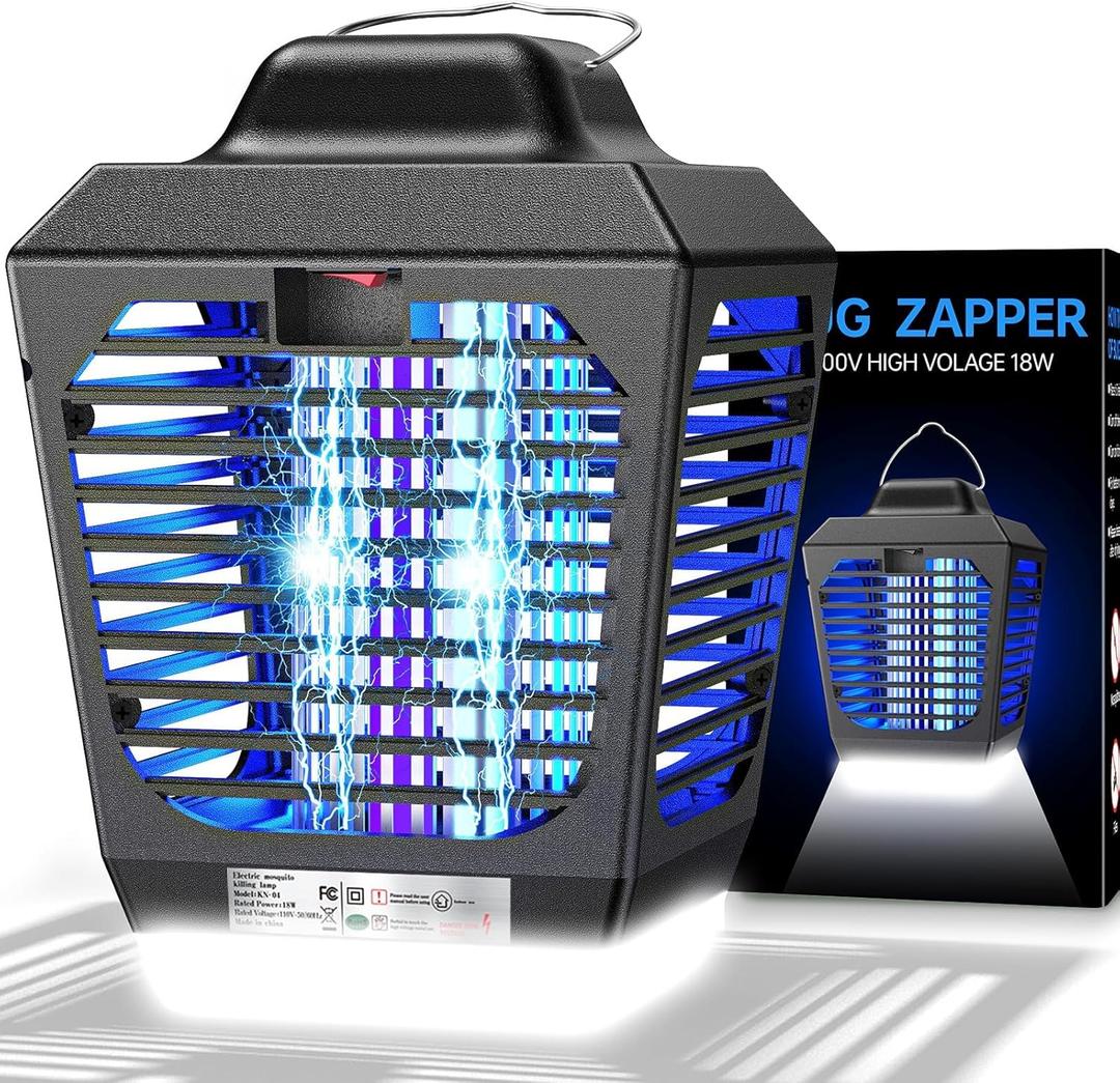 Bug Zapper Outdoor, Mosquito Zapper with LED Light, Fly Zapper Outdoor Indoor, Insect Zapper Electric Fly Traps, Plug in Mosquito Killer for Patio Yard Bug Zapper Outdoor, Mosquito Zapper with LED Light, Fly Zapper Outdoor Indoor, Insect Zapper Electric Fly Traps, Plug in Mosquito Killer for Patio Yard
