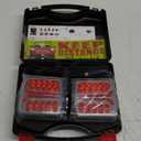 Wireless Trailer Light, Magnetic Towing Lights Kit for Trailers, Rechargeable LED Wireless Trailer Light Portable for Trucks, Tractors, Lorries, Vans, Campers, Boats