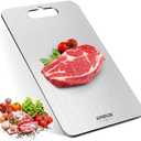 APMRQIB Titanium Cutting Boards for Kitchen, 100% Pure Titanium Cutting Boards Double Sided Non Toxic Cutting Board, Hygiene Durable Dishwasher Safe 13”× 8”(M)