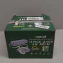 zouzai 12 Pack 6 Inch 5CCT Ultra-Thin LED Recessed Ceiling Light with Junction Box, 2700K/3000K/3500K/4000K/5000K Selectable, 12W Eqv 110W,Dimmable, led can Lights- ETL and Energy Star Certified 