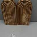 Wooden Wall Vase Set of 2, Wall Hanging Planter Modern Farmhouse Wall Decor for Boho Wall Decor for Indoor Entryway Hallway Bathroom Living Room Dining Room