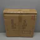 Gadroad Round End Table with Storage Shelf, 2 Tier Farmhouse Side Table Nightstand for Living Room, Bedroom, Wood Tabletop & Black Metal Frame, Brown 15.7 * 15.7 * 23.0inches