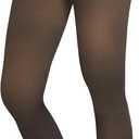 TNNZEET Fleece Lined Tights Women  Pantyhose Colorful Opaque Black Sheer Thermal Winter Warm Leggings Under Dress (Large-X-Large)