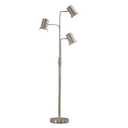 Studio 73 in Brushed Nickel Finish 3-Lights Metal Floor Lamp