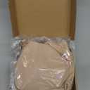 Low Back Bra for Women-Invisiable Backless Bras-Lightly Lined No Show Open Back Low Cut Bra Multiway Halter Bras (30C, Clay)