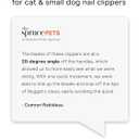 Pet Nail Clippers for Indoor Cats & Small Animals - Precision Angled Blades & Steady Grip - Ideal for Kittens Tiny Dogs Rabbits Birds - Nail Trimmer & Claw Scissors for Home Grooming - eBook + App