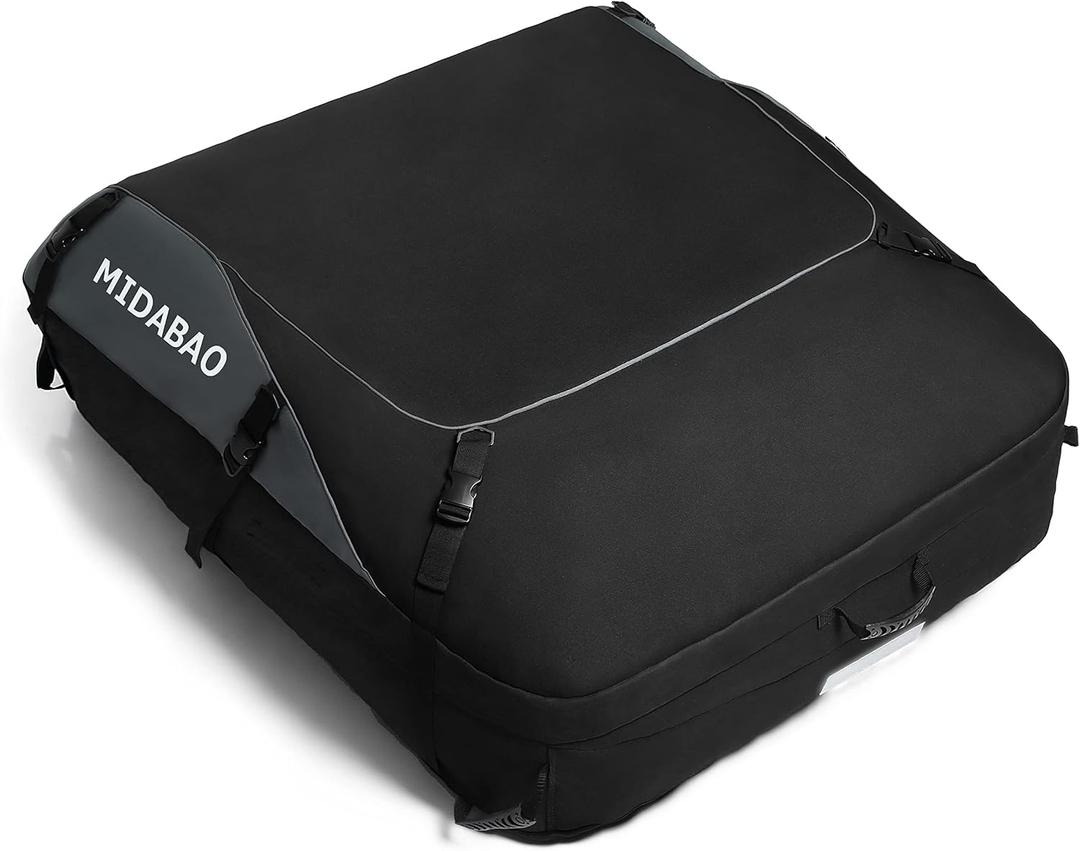 Roof Top Carrying Bags, 25 Cubic Feet Waterproof Rooftop Cargo Carrier + 6 Door Hooks Suitable for All Vehicle with/Without Rack