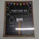 First Day and Last Day of School Chalkboard Sign with Solid Wooden Framed,11x14 Inch Reusable Wooden 1st Day of Preschool/Kindergarten Photo Props, Double Sided Back to School Sign for Kids/Girls/Boy
