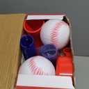 3-in-1 Baseball Set for Kids 3-5 - Tee Ball Stand, Hanging Tee, Ball Launcher and 6 Softballs - Adjustable Height, Indoor/Outdoor Sport Gifts for Boys Girls, Blue