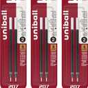 Uni-Ball 207 Impact Stick Pen Refills (Non-Retractable), 1.0mm Bold Point, Black Ink, 6 Pack