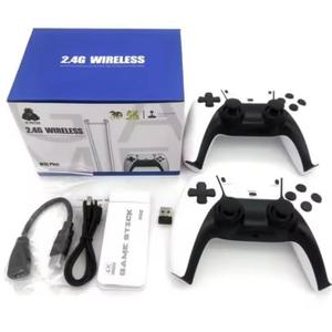 2.4G Wireless Game Controller Set, Dual Gamepad with USB Receiver, White and Black, Classic Game Console Support, 10 Simulator Compatible