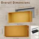 Large LED Shower Niche, Only Fits 27.6"x11.8"x4.9", No Tile Needed Stainless Steel Niche for Shower Wall Recessed, Shower Wall Insert Organizer for Bathroom Storage, Bathroom Niche Shelf, 27.6x11.8x4.9in