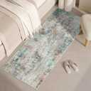 ROYHOME Modern Abstract Runner Rug 2x5 Washable Non Slip Stain Resistant Rug for Bedroom Living Room Non Shedding Low Pile Indoor Floor Cover,Colorful
