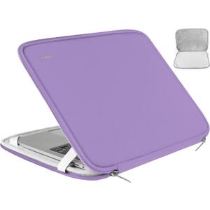 14 inch Laptop Case, Shockproof Protective Computer Sleeve Flip Cover Briefcase Carrying Bag Compatible with 14" HP, Lenovo, Asus, Acer, Notebook, Chromebook Computer, Light Purple