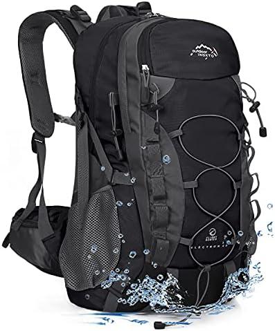 INOXTO lightweight Hiking Backpack 35L/40L Hiking Daypack with Waterproof Rain Cover for Travel Camping Outdoor Men and Women