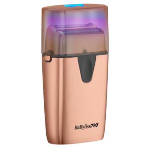 BaBylissPRO UVFOIL Double Foil UV-Disinfecting Metal Shaver Rosegold